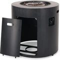 Wellington Outdoor 40,000 BTU Circular Fire Pit - Brushed Black