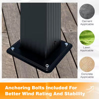 Aluminum Pergola Built for Year-Round Coverage, Retractable Canopy, 192 Sq Ft, Weather Resistant Frame